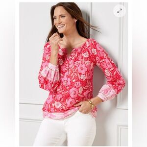 Talbots FLORAL PARADISE POPOVER